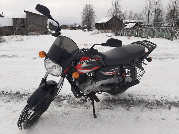2021 Bajaj Boxer BM 150, чёрный, 110000 рублей - вид 4