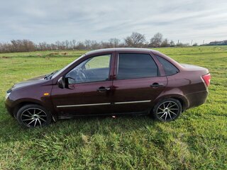 2012 Lada (ВАЗ) Granta I, пурпурный, 450000 рублей, вид 4