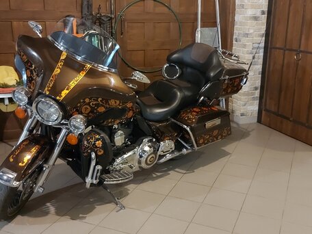 2013 Harley-Davidson Electra Glide, коричневый, 2800000 рублей, вид 3