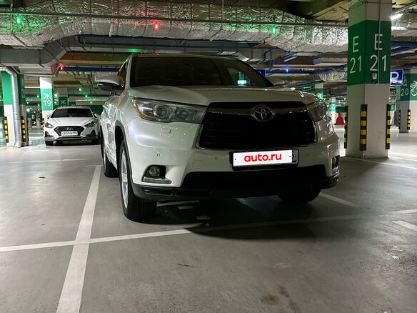 2014 Toyota Highlander III (XU50), белый, 2700000 рублей - вид 6