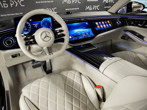 2026 Mercedes-Benz S-Класс 580 Long 4MATIC VII (W223) Рестайлинг, чёрный - вид 12