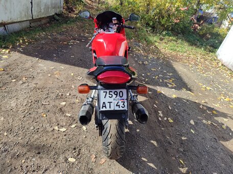 1997 Honda VTR 1000, красный, 360000 рублей, вид 2