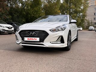 2018 Hyundai Sonata VII (LF) Рестайлинг, белый, 1650000 рублей, вид 4