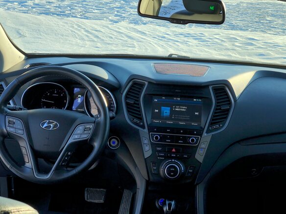 2017 Hyundai Santa Fe III Рестайлинг, чёрный - вид 30