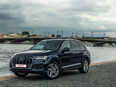 2023 Audi Q7 45 TFSI II (4M) Рестайлинг, синий, 8111111 рублей, вид 2