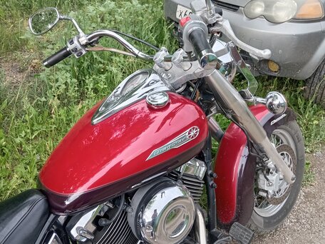 2003 Yamaha XVS400 Drag Star, красный, 390000 рублей, вид 5