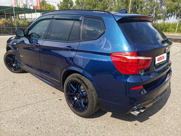 2012 BMW X3 28i xDrive II (F25), синий, 1900000 рублей - вид 8
