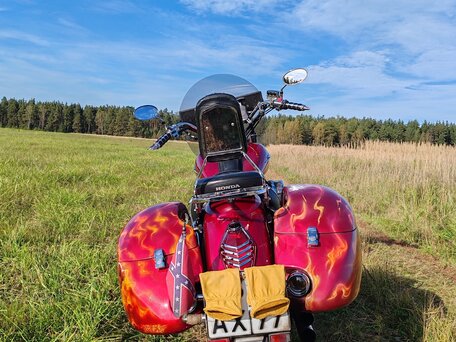 2005 Honda VTX 1300, красный, 700000 рублей, вид 4