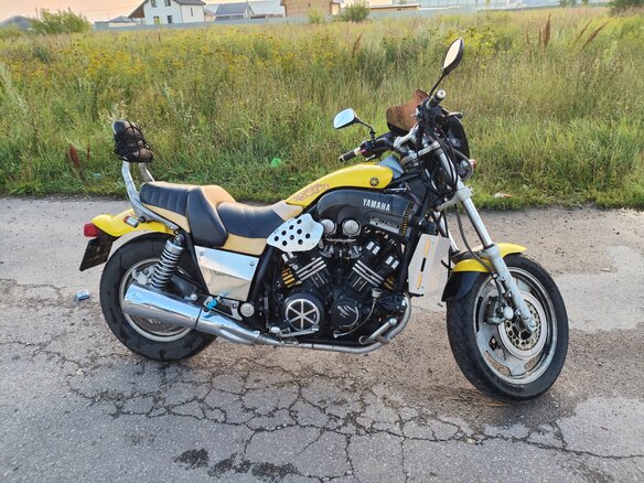 1991 Yamaha V-Max 1200, жёлтый, 380000 рублей