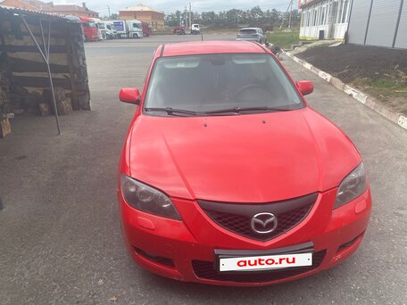2006 Mazda 3 I (BK) Рестайлинг, красный, 450000 рублей, вид 2