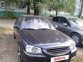 2008 Hyundai Accent ТагАЗ II, чёрный, 330000 рублей, вид 2