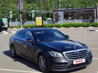 2018 Mercedes-Benz S-Класс 400 d Long VI (W222, C217) Рестайлинг, чёрный, 4200000 рублей, вид 2