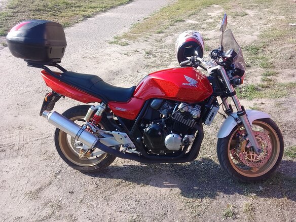 2002 Honda CB 400 Super Four, красный, 299000 рублей - вид 5