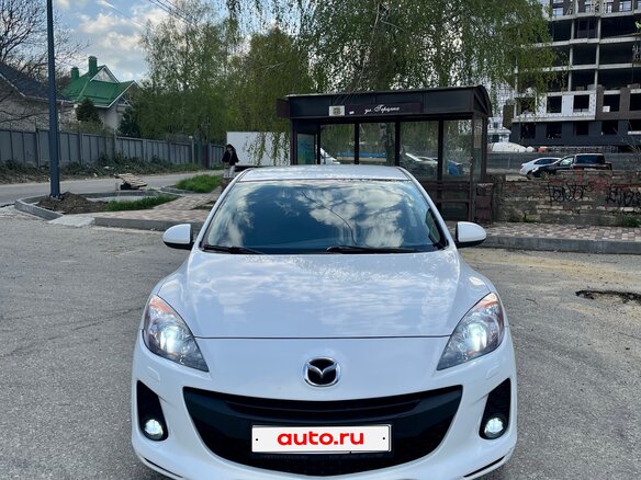 2012 Mazda 3 II (BL) Рестайлинг, белый, 1170000 рублей - вид 1