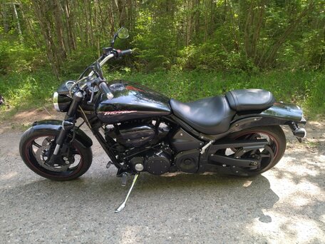 2007 Yamaha XV 1700 Warrior, чёрный, 1000000 рублей, вид 2
