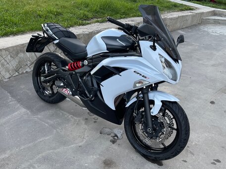 2012 Kawasaki ER-6F (Ninja 650R), белый, 550000 рублей, вид 2