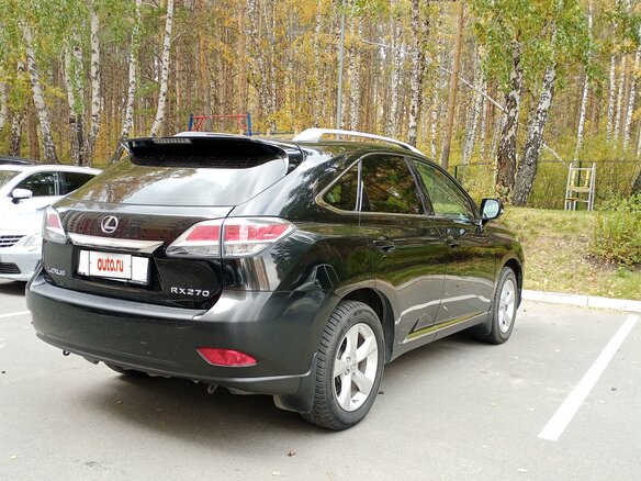 2013 Lexus RX 270 III Рестайлинг, чёрный, 2600000 рублей - вид 3