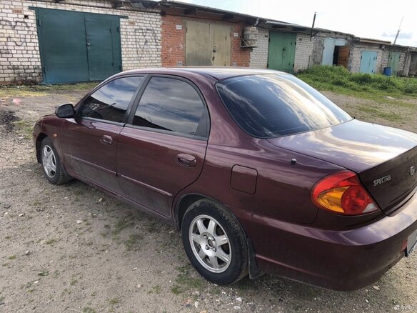 2008 Kia Spectra I Рестайлинг 2, красный, 290000 рублей - вид 7