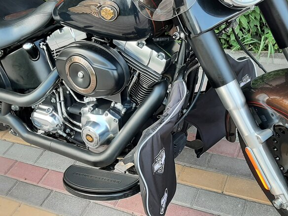 2013 Harley-Davidson Fat Boy, коричневый, 1450000 рублей - вид 14