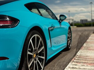 2016 Porsche Cayman III 718 (982), голубой, 6990000 рублей, вид 3