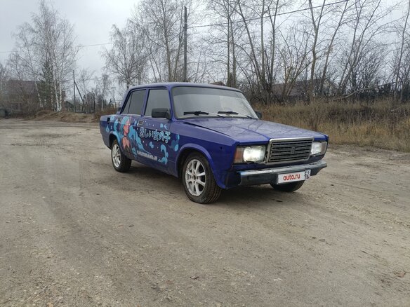 1990 Lada (ВАЗ) 2107, синий, 120000 рублей