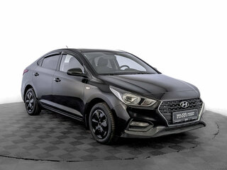 2017 Hyundai Solaris II, чёрный, 1030000 рублей, вид 3