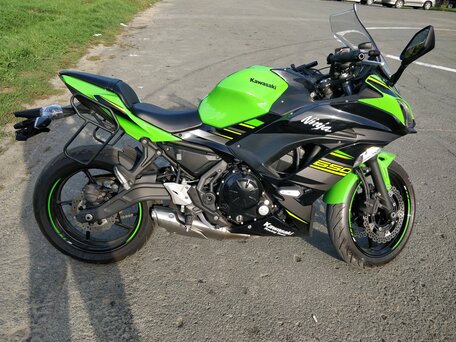 2019 Kawasaki Ninja 650, зелёный, 615000 рублей, вид 1