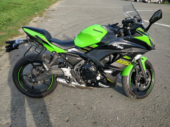 2019 Kawasaki Ninja 650, зелёный, 615000 рублей
