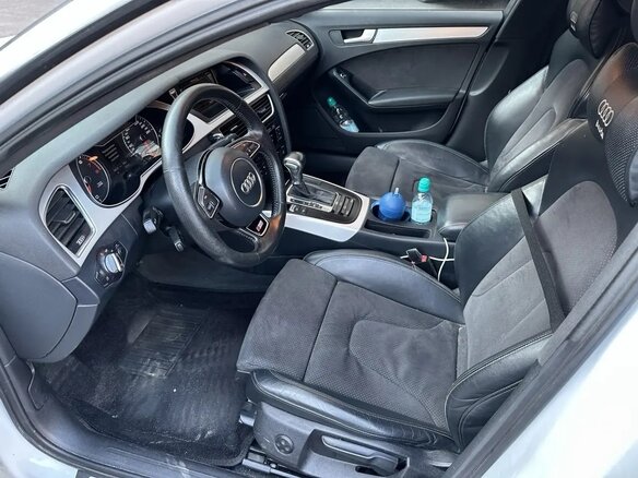 2015 Audi A4 IV (B8) Рестайлинг, белый, 1500000 рублей - вид 6