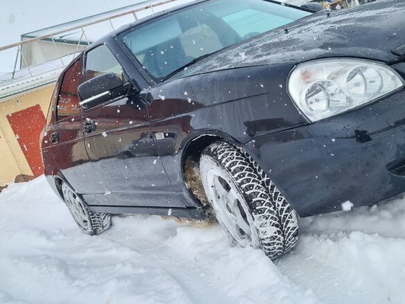 2008 Lada (ВАЗ) Priora I, чёрный, 280000 рублей - вид 5