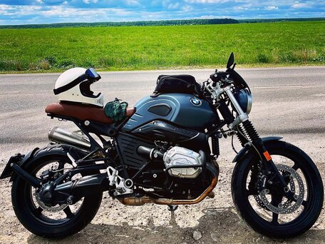 2020 BMW R Nine T Scrambler, зелёный, 1100000 рублей, вид 2