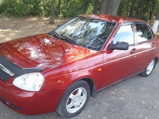 2008 Lada (ВАЗ) Priora I, красный, 375000 рублей, вид 1