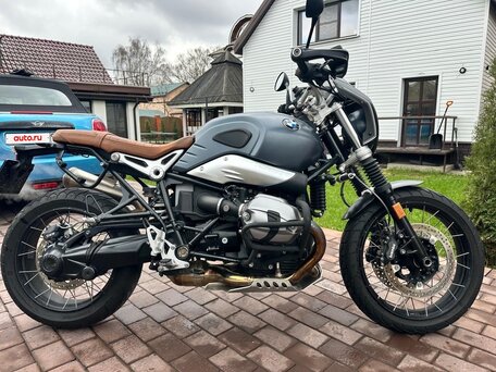 2019 BMW R Nine T Scrambler, серебристый, 1600000 рублей, вид 1