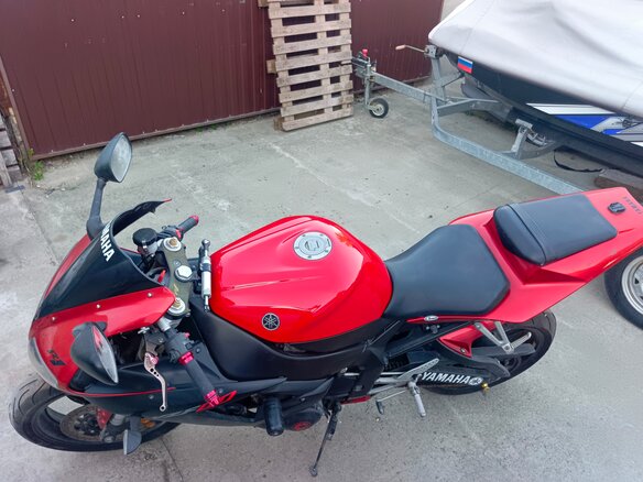 2002 Yamaha YZF-R1, красный, 500000 рублей - вид 7