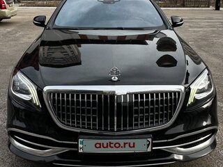 2018 Mercedes-Benz Maybach S-Класс 560 I (X222) Рестайлинг, чёрный, 7800000 рублей, вид 3
