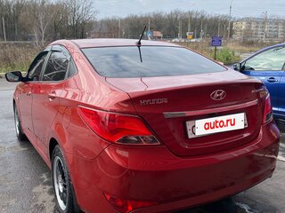 2014 Hyundai Solaris I Рестайлинг, красный, 950000 рублей, вид 4