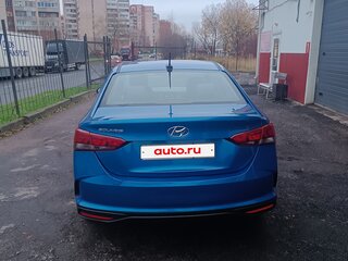 2021 Hyundai Solaris II Рестайлинг, синий, 1150000 рублей, вид 3