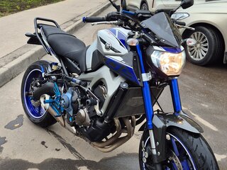 2015 Yamaha MT-09 (FZ-09), серебристый, 710000 рублей, вид 1