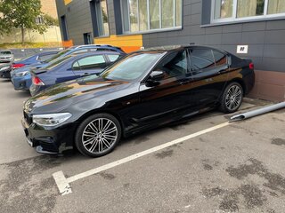 2019 BMW 5 серии 530d xDrive VII (G30/G31/G38), чёрный, 4100000 рублей, вид 2