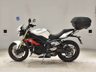 2017 Triumph Street Triple, белый, 695000 рублей, вид 1