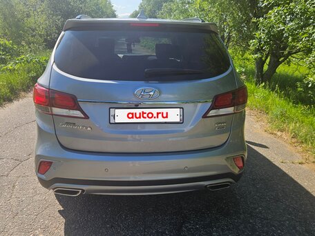2017 Hyundai Santa Fe Grand III Рестайлинг, серый, вид 4
