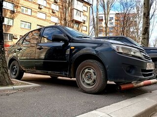 2012 Lada (ВАЗ) Granta I, чёрный, 250000 рублей, вид 2