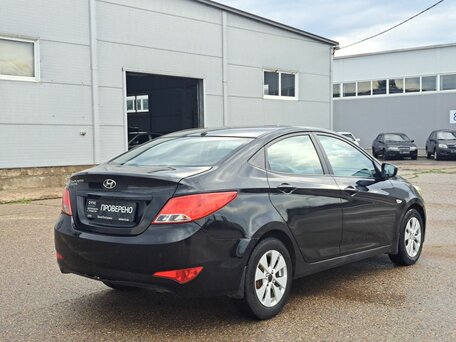 2016 Hyundai Solaris I Рестайлинг, чёрный, 545000 рублей, вид 5