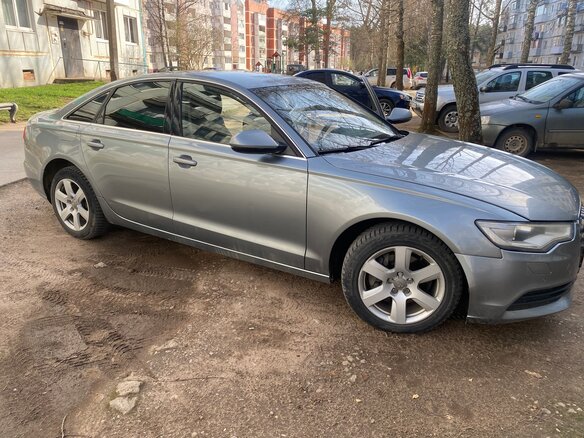 2012 Audi A6 IV (C7), серебристый, 1150000 рублей - вид 4