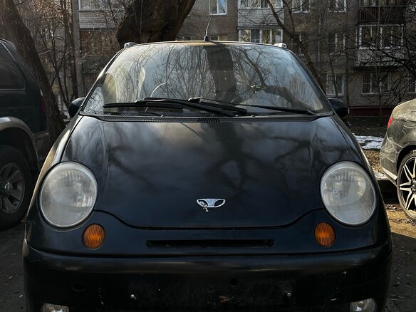 2009 Daewoo Matiz I Рестайлинг, чёрный, 80000 рублей