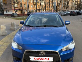 2012 Mitsubishi Lancer X Рестайлинг, синий, 850000 рублей, вид 3