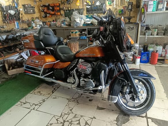 2014 Harley-Davidson Ultra Limited, оранжевый, 1290000 рублей - вид 5