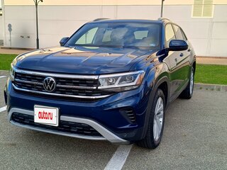 2020 Volkswagen Atlas I Рестайлинг, синий, 4200000 рублей, вид 4