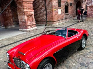 1960 Austin Healey 3000 5-speed I (BN7, BT7), красный, 7000000 рублей, вид 1
