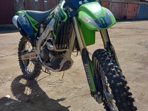 2009 Kawasaki KX 250, зелёный, 320000 рублей - вид 4
